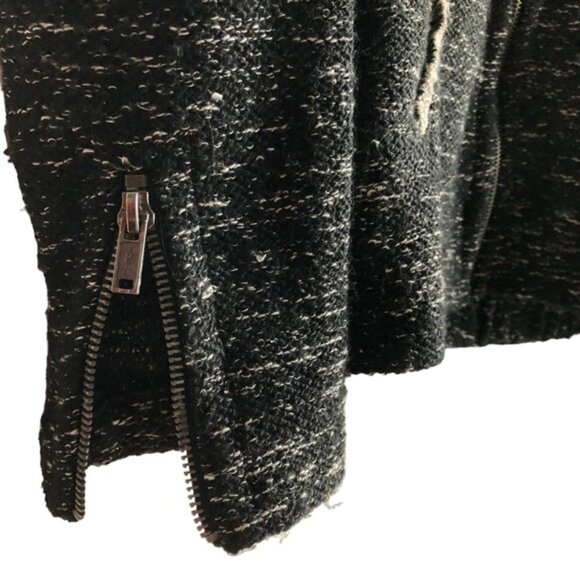 Maison Scotch Hoodie Size 1 Black Heathered Lurex - Picture 8 of 13